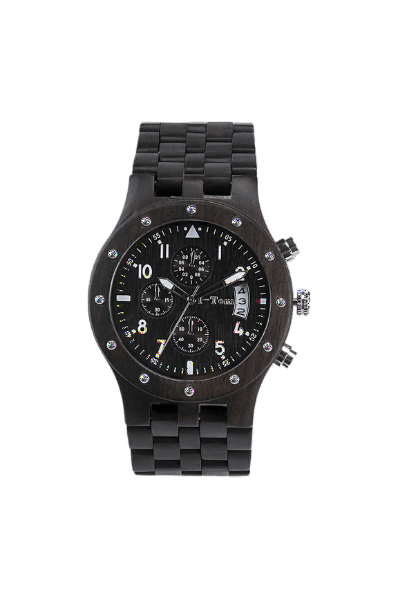 I-Tem Ebony I-TW10A Quartz Wooden Watch with All Wooden Strap