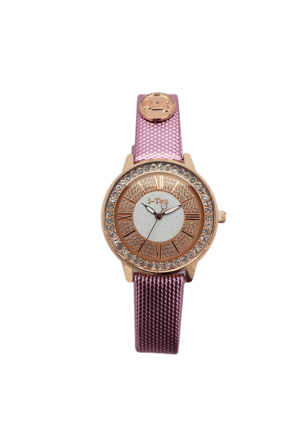 Women's 17 mm Fashion Leather Buckle Wristwatch, Purple, I-TW870