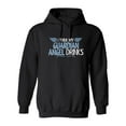 thumbnail image 1 of I Think My Guardian Angel Drinks Sarcastic Novelty Gift Idea Adult Humor Funny Men's Hoodies, 1 of 2