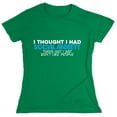 thumbnail image 1 of I Thought I Had Social An*ie*y Sarcastic Humor Novelty Funny Women's Casual Tees, 1 of 3
