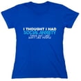 thumbnail image 1 of I Thought I Had Social An*ie*y Sarcastic Humor Novelty Funny Women's Casual Tees, 1 of 3