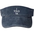thumbnail image 1 of I Told Hat Cotton Funny Empty Top Baseball Sun Cap Visor Hats for Men Women Black, 1 of 8