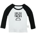 thumbnail image 1 of I was Told There Would Be Tacos Funny T shirt For Baby, Newborn Babies T-shirts, Infant Tops, 0-24M Kids Graphic Tees Clothing (Long Black Raglan T-shirt, 12-18 Months), 1 of 4