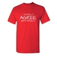 thumbnail image 1 of I Totally Agree With Myself Sarcastic Humor Graphic Novelty Funny Youth T Shirt, 1 of 1