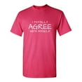 thumbnail image 1 of I Totally Agree With Myself Sarcastic Humor Graphic Novelty Funny Youth T Shirt, 1 of 1