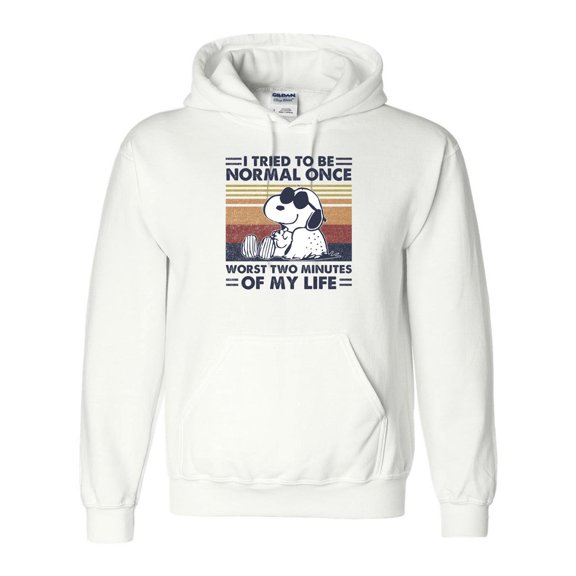 I Tried To Be Normal Once Funny Sarcastic Humor Weird Different Quote Odd Hoodie Unisex, up to 5XL