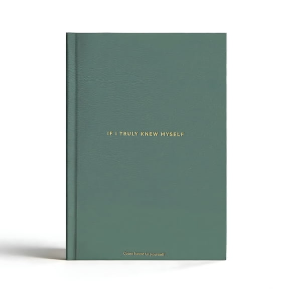 If I Truly Knew Myself Journal, Hardcover SelfReflection Notebook, 80g Inner Paper Perfect Bound Personal Diary for Mental Health, Black & Green Available