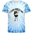 thumbnail image 1 of I Turn Grills On Blue All Over Mens T Shirt Multi X-LG, 1 of 2