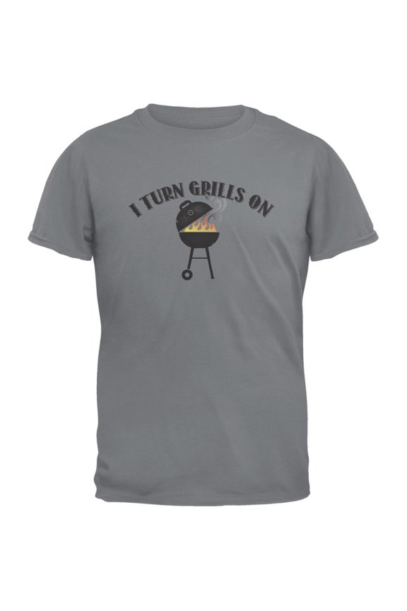 I Turn Grills On Gravel Adult T-Shirt - Medium