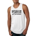 thumbnail image 1 of I Turn Woods Into Things Superpower Woodworker Pop Culture Mens Graphic Tank Top, White, 2XL, 1 of 3