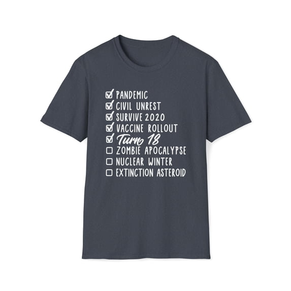 I Turned 18, Gildan Unisex Softstyle T-Shirt, Graphic Birthday Tee, S-3XL