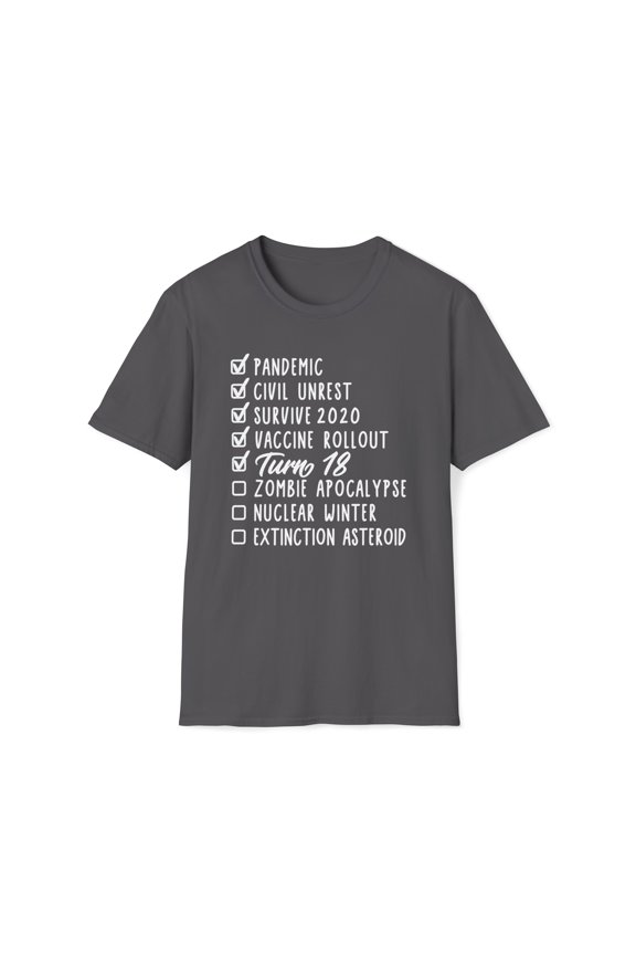 I Turned 18, Gildan Unisex Softstyle T-Shirt, Graphic Birthday Tee, S-3XL