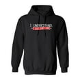 thumbnail image 1 of I Understand I Just Don't Care Sarcastic Novelty Gift Idea Adult Humor Funny Men's Hoodies, 1 of 2