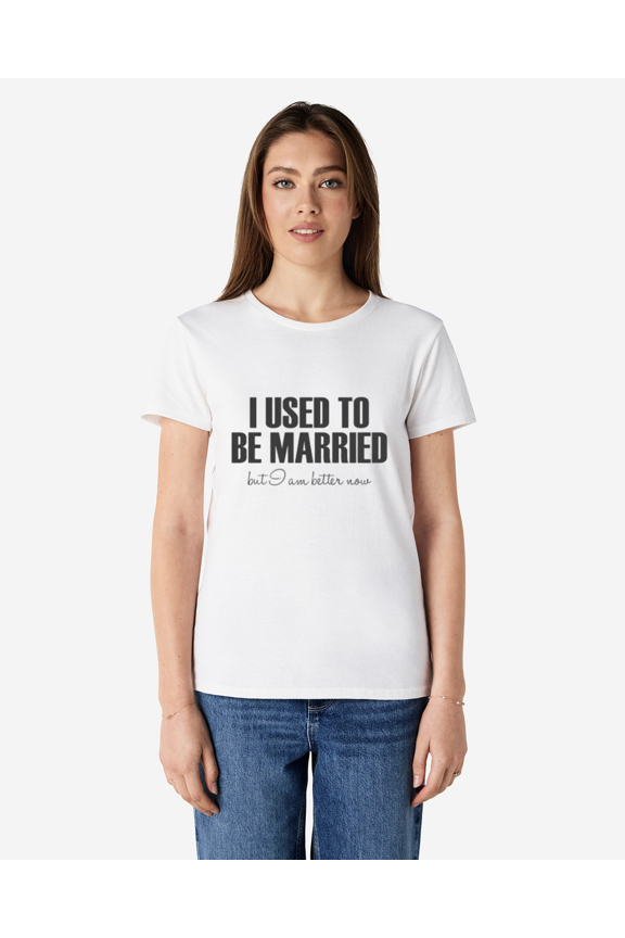 I Used To Be Married Funny Divorce Humor Retro Quote Celebration Unisex T-Shirt, for men & women, up to size 5XL