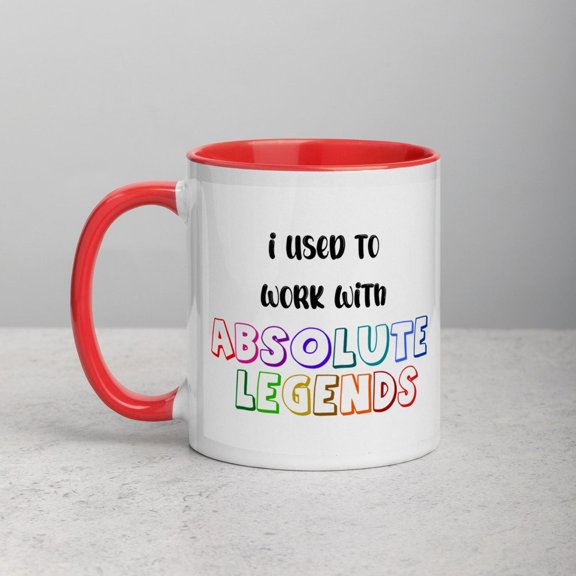 I Used To Work With Absolute Legends Mug - Funny Retirement Gift - For Work Friend - Colleague, Boss - Leaving Job Gift - Cheeky Banter