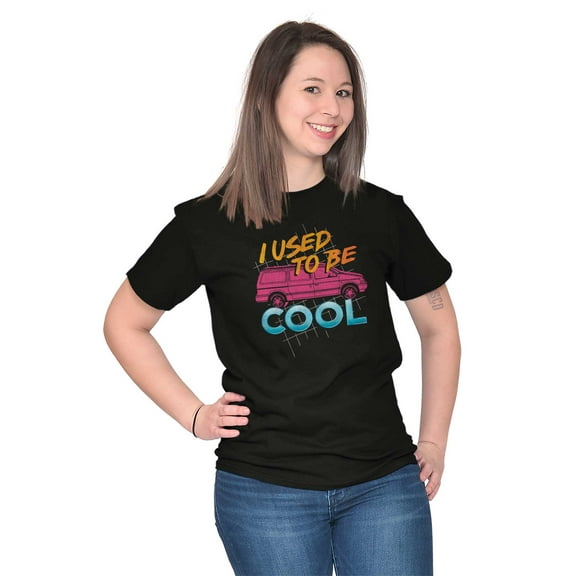 I Used to Be Cool Funny Mom Minivan Women's Graphic T Shirt Tees Brisco Brands L