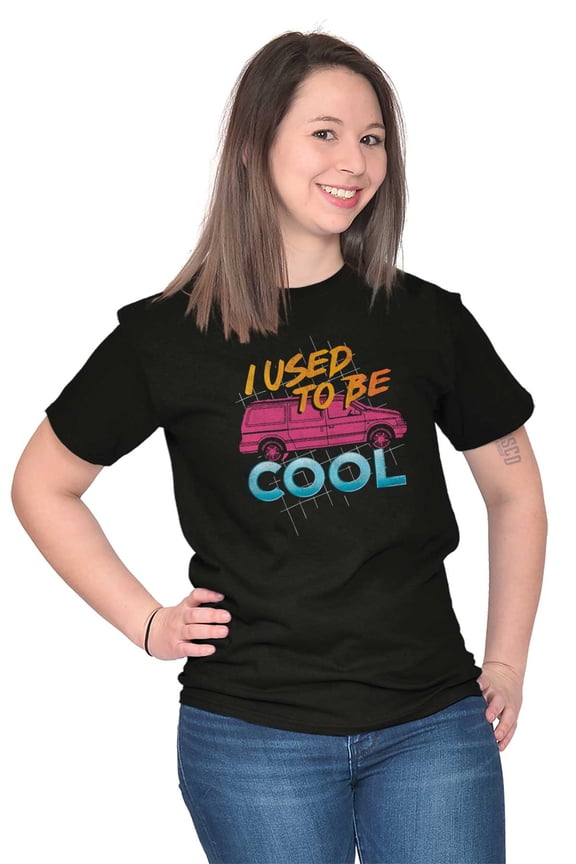 I Used to Be Cool Funny Mom Minivan Women's Graphic T Shirt Tees Brisco Brands L