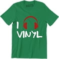 thumbnail image 1 of I Vinyl - Music Geek Retro Records Headphone Men's T-Shirt, 1 of 4