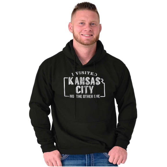 I Visited Kansas City Funny Souvenir Hoodie Sweatshirt Women Men Brisco Brands L