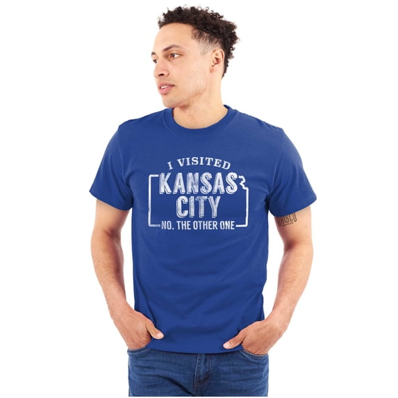 I Visited Kansas City Funny Souvenir Plus Size Crewneck Graphic Tee Shirt Brisco Brands 5X