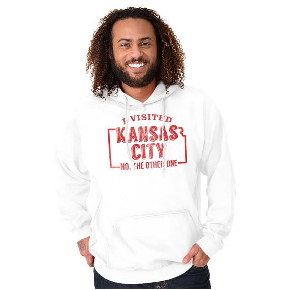 I Visited Kansas City Funny Souvenir Unisex Plus Fleece Graphic Hoodie Brisco Brands 3X