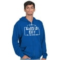 thumbnail image 1 of I Visited Kansas City Funny Souvenir Zip Up Hoodie Men's Women's Brisco Brands L, 1 of 6