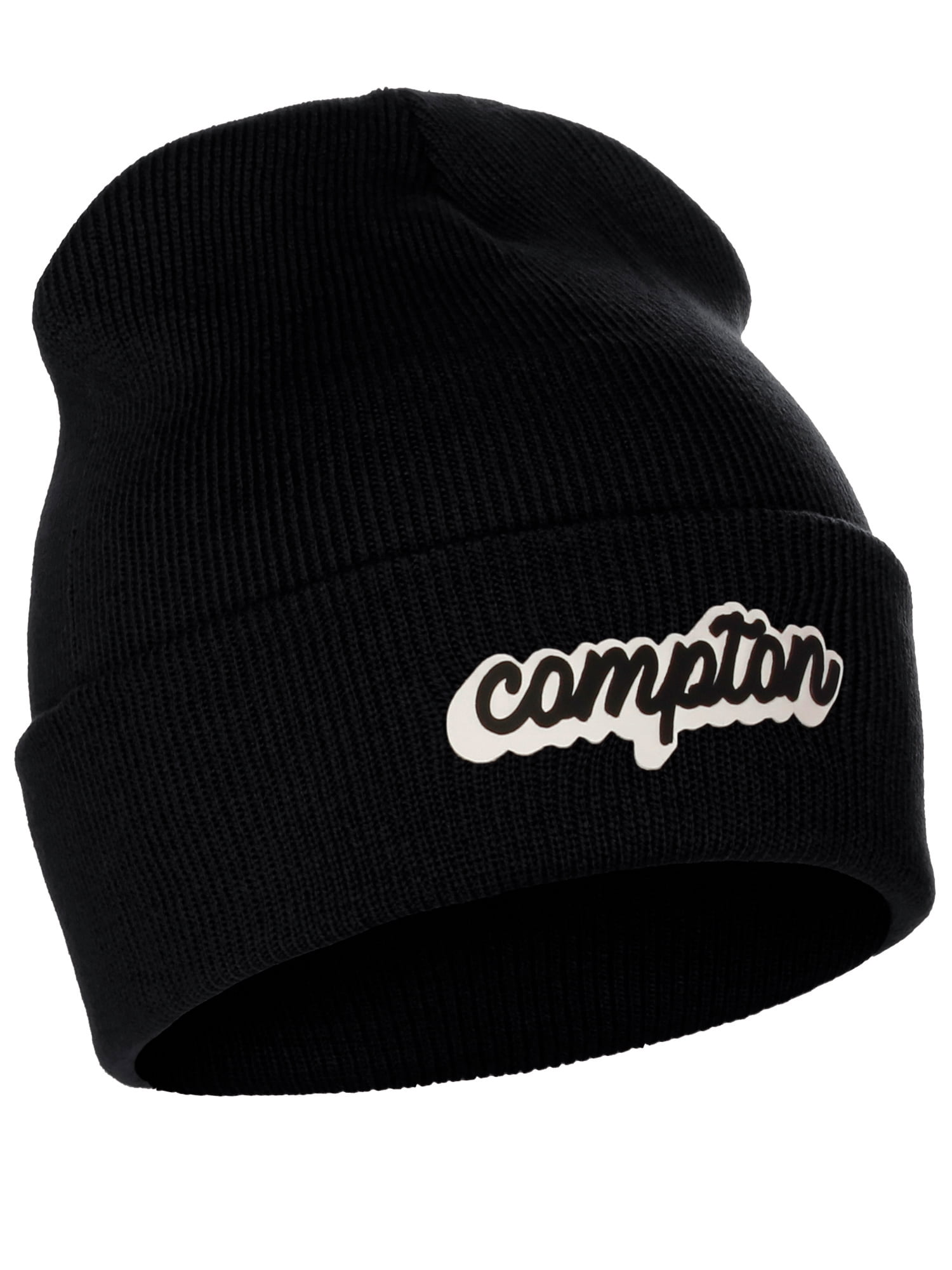 I&W Classic USA Cities Winter Knit Cuffed Beanie Hat 3D Raised Layer ...