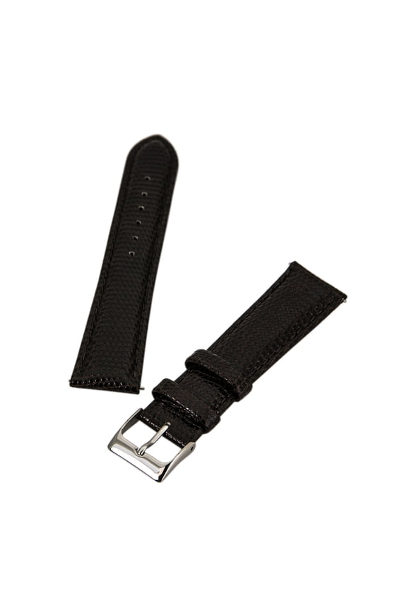 Brown 20 mm Wide Genuine Lizard Leather Band