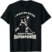 I Walk On Water Superpower USA Ice Hockey Sports Player Gift T-Shirt