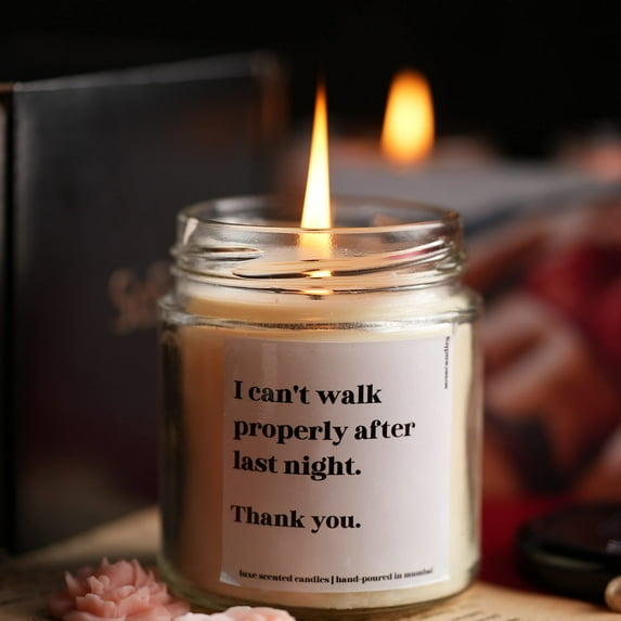 I Can't Walk Properly - Aroma Scented Candles Gift Set | Scented Candles for Bedroom Decor | Bedroom Candles | Gifts for Husband,Boyfriend,Men | Special Valentine Gift for Boyfriend,Husband,Men, 40hr