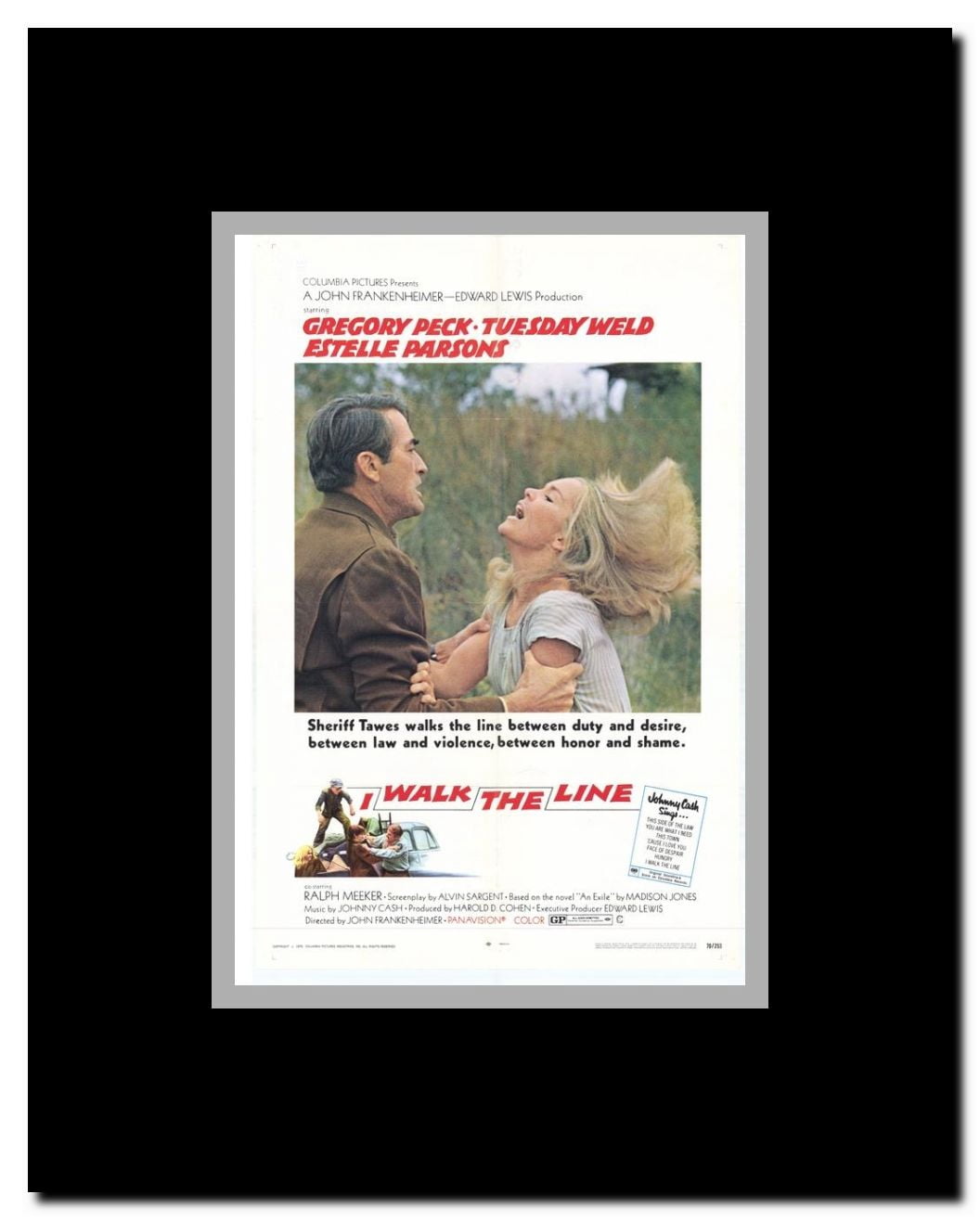 I Walk the Line Framed Movie Poster