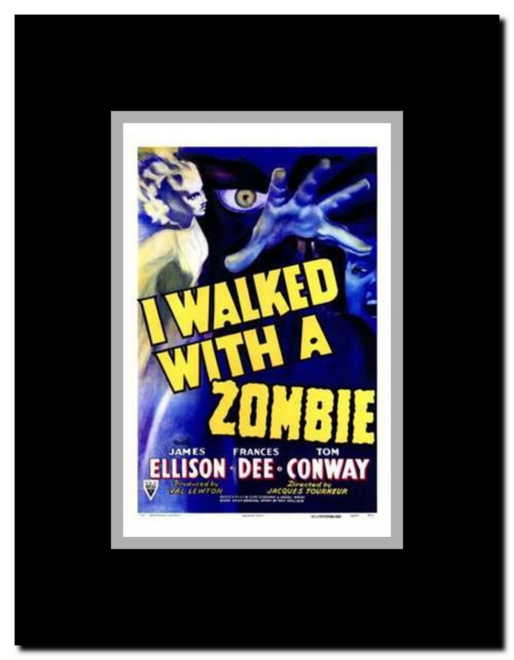 I Walked with a Zombie Framed Movie Poster