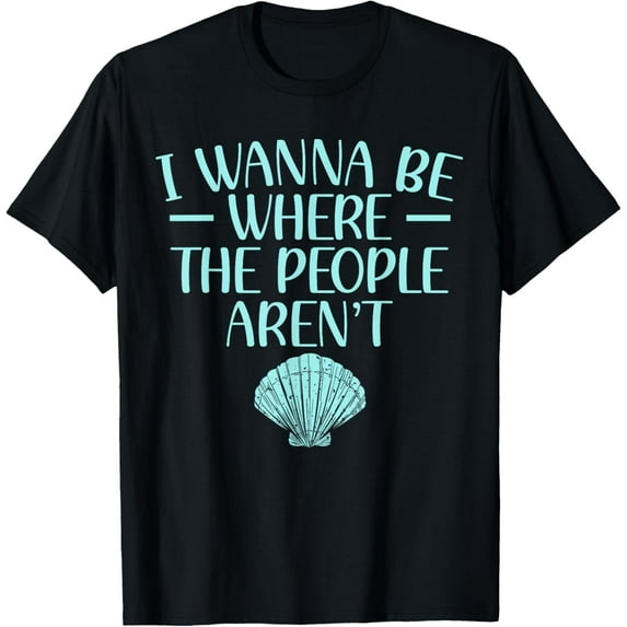 t-shirt I Wanna Be Where The People Aren't Introverted Introvert T-Shirt mens,black,women,funny,journey,Crew Neck, Short Sleeve,printing