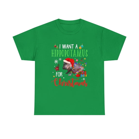 I Want A Hippopotamus For Christmas Hippo Fiona T-Shirt