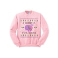 thumbnail image 1 of I Want A Hippopotamus For Christmas Sweatshirt Medium Pink, 1 of 1