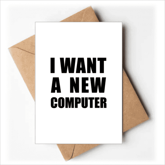 I Want A New Computer Art Deco Fashion Greeting Cards You are Invited Invitations