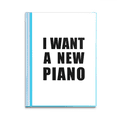 thumbnail image 1 of I Want A New Piano Art Deco  Fashion Book Sheet Protectors Portfolio Binder Folder, 1 of 3