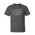 thumbnail image 1 of I Want Time to Sit Read Take a Nap and Snack Loading Sarcastic Humor Graphic Novelty Funny Tall T Shirt, 1 of 1