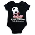 thumbnail image 1 of Design With Vinyl I Want To Be Like Julie Cute Baby Clothes - Black Shortsleeve, 1 of 1