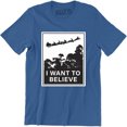 thumbnail image 1 of I Want To Believe In Santa X-MAS Parody Christmas Funny Files Aliens T-Shirt, 1 of 4