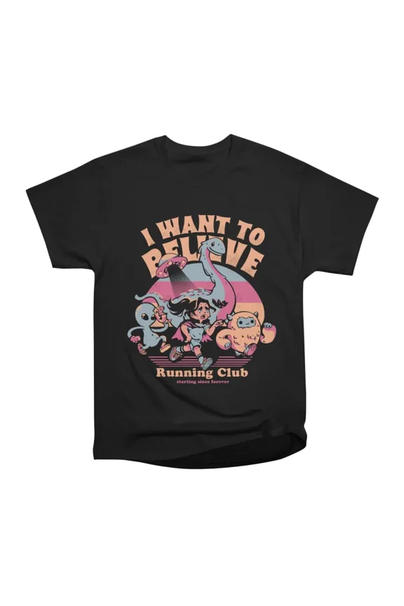 I Want To Believe Running Club T-Shirt Tee Gift For Him Merch For Her Apparel For Friend