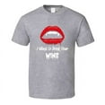 thumbnail image 1 of I Want To Drink Your Wine Halloween T-shirt Unisex Cool Vampire Fangs Party Tee, 1 of 1