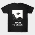 thumbnail image 1 of I Want To Leave T-Shirt Sizes S-5Xl GooGate, 1 of 5