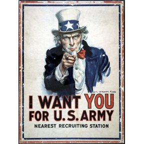 I Want You For US Army Canvas Art - (24 x 36)