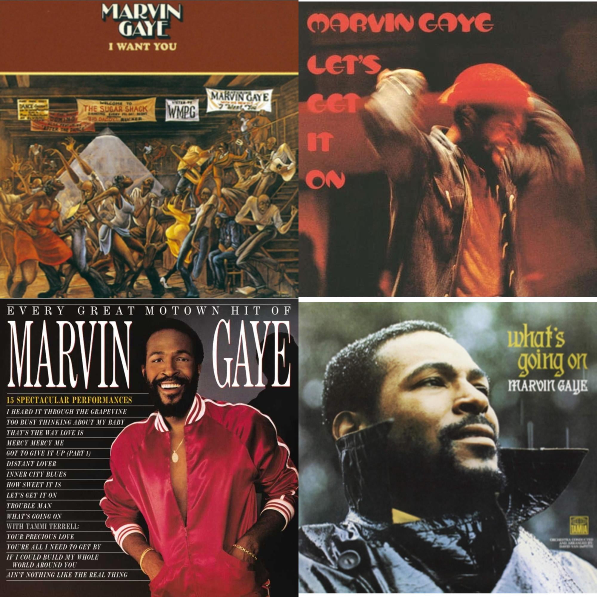 Marvin Gaye レコード 3枚セット I WANT YOU他 I Want You & Let's Get It On & Every Great Motown Hit Of Marvin