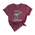 thumbnail image 1 of I Want a Hippo for Christmas Shirt, Funny Christmas Shirt, Cute Hippo Shirt, Hippopotamus Shirt, Christmas Party Tee, Christmas Gift, 1 of 1