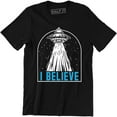 thumbnail image 1 of I Want to Believe - Funny Sci Fi Area 51 UFO Alien Outer Space T-Shirt, 1 of 4