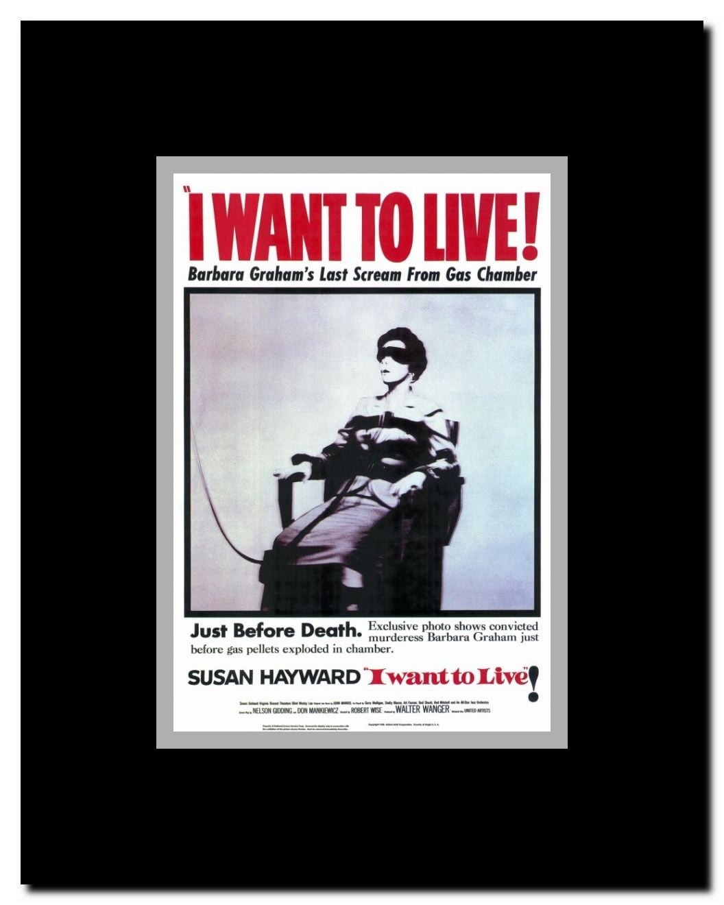 I Want to Live! Framed Movie Poster