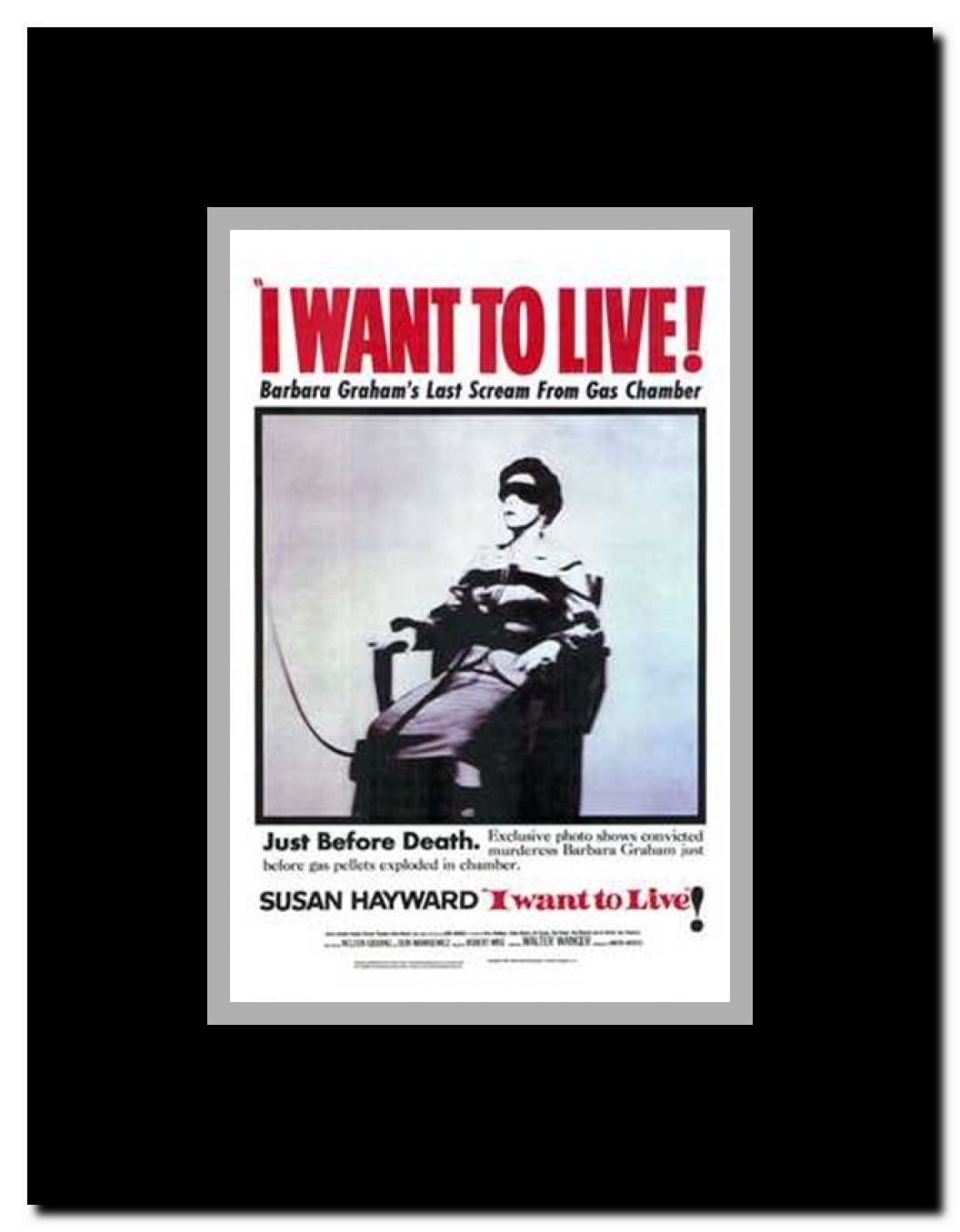 I Want to Live Framed Movie Poster