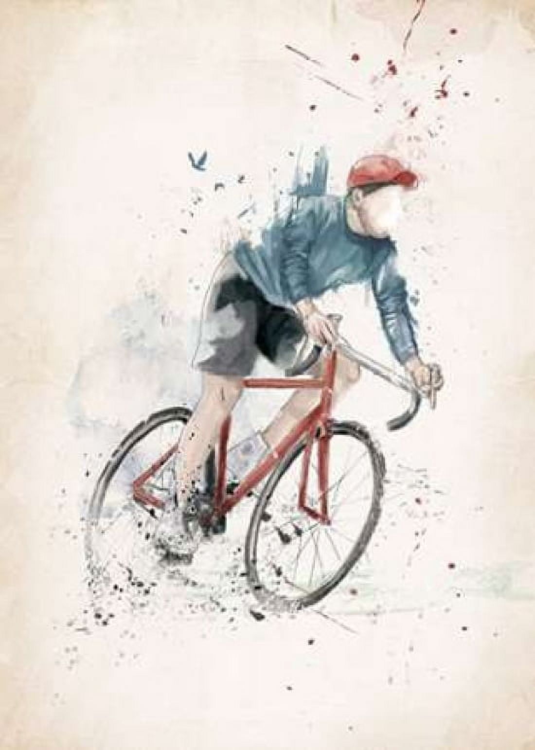 I Want to Ride My Bicycle Canvas Art - Balazs Solti (20 x 28)